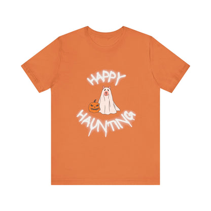 Happy Haunting Unisex Short Sleeve Tee