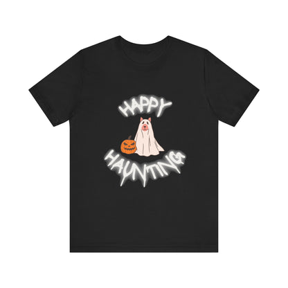 Happy Haunting Unisex Short Sleeve Tee