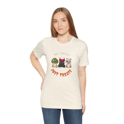 No Tricks Just Treats Unisex Short Sleeve Tee