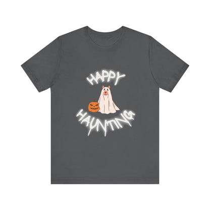 Happy Haunting Unisex Short Sleeve Tee