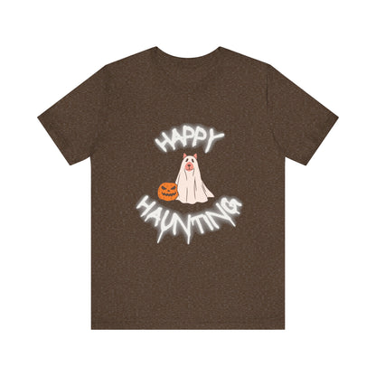 Happy Haunting Unisex Short Sleeve Tee