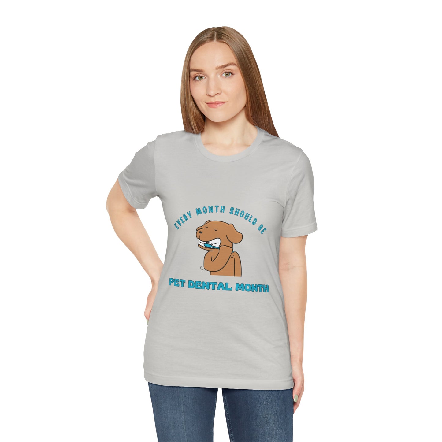 Pet Dental Month Unisex Short Sleeve Tee