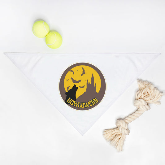 Full Moon Howloween Large Pet Bandana