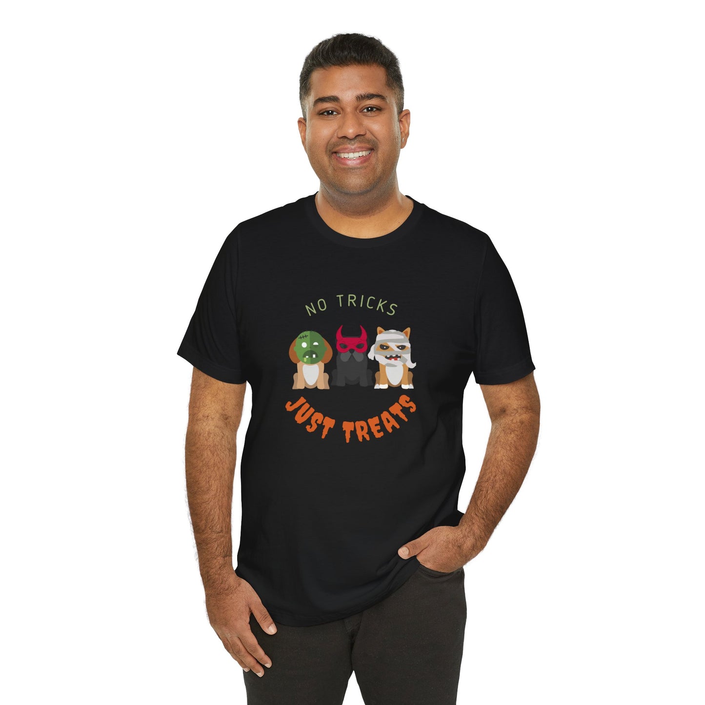 No Tricks Just Treats Unisex Short Sleeve Tee