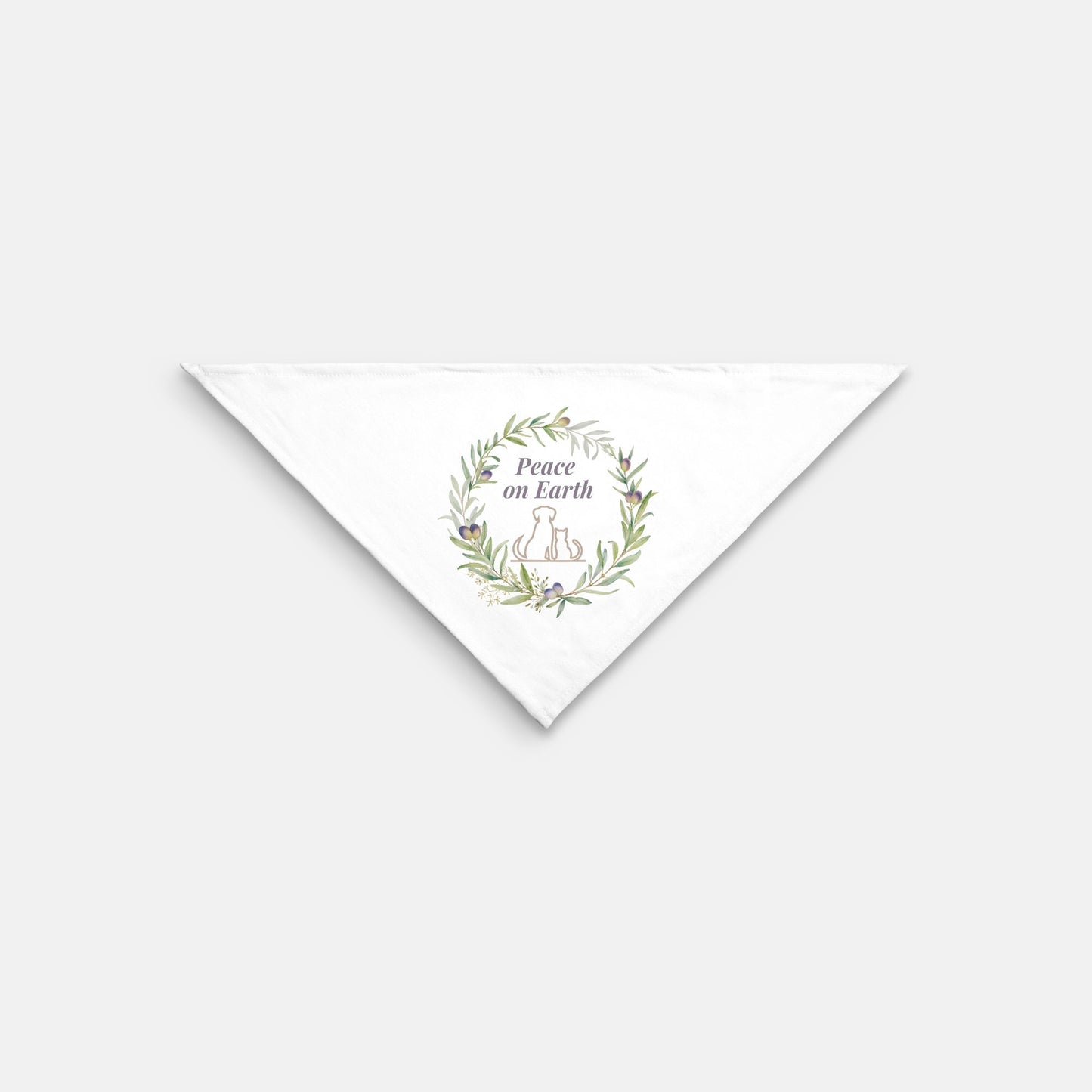 Peace on Earth Small Pet Bandana