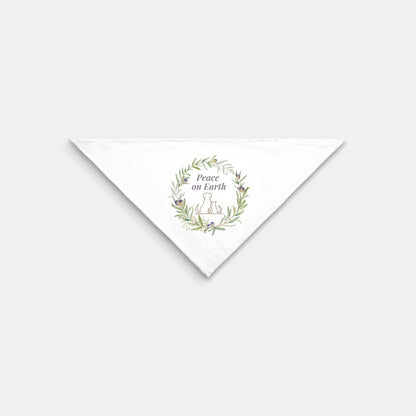 Peace on Earth Small Pet Bandana