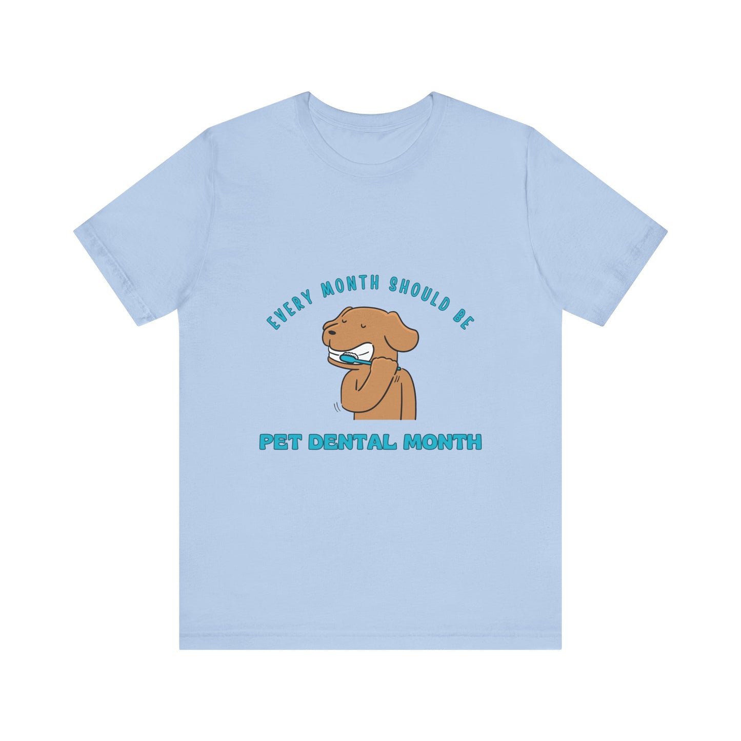 Pet Dental Month Unisex Short Sleeve Tee