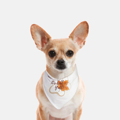 It's Fall Y'all! Small Pet Bandana